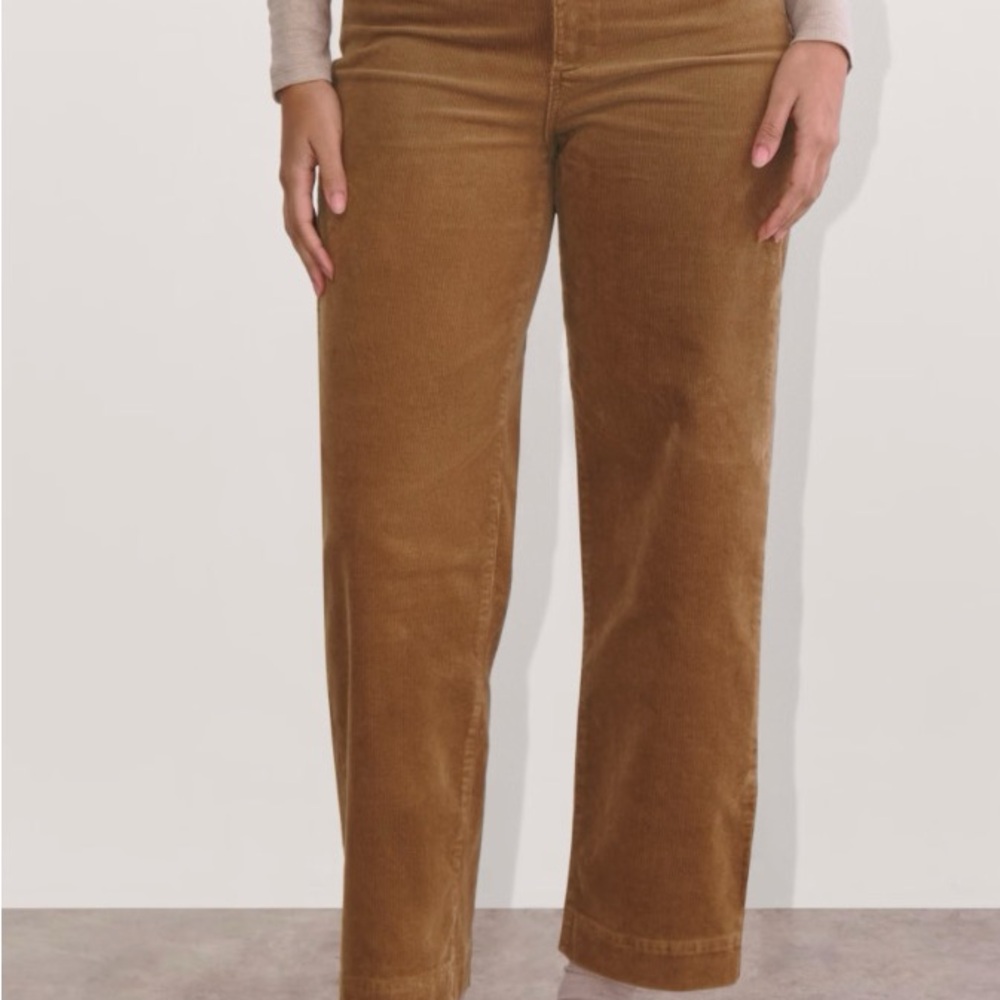 Everlane Tan Straight Leg Jeans